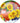 großes Dekotablett rund 40 cm Ø, Küchen Tablett bunt Design:Toskana