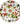 Dekotablett rund, großes Serviertablett 40 cm Ø, Tablett Motiv: Waldbeeren