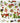 Sandwichtablett XXL, Käsetablett Rechteckig, Druck: Waldbeeren, Buntes Melamintablett, Format: 50x37 cm