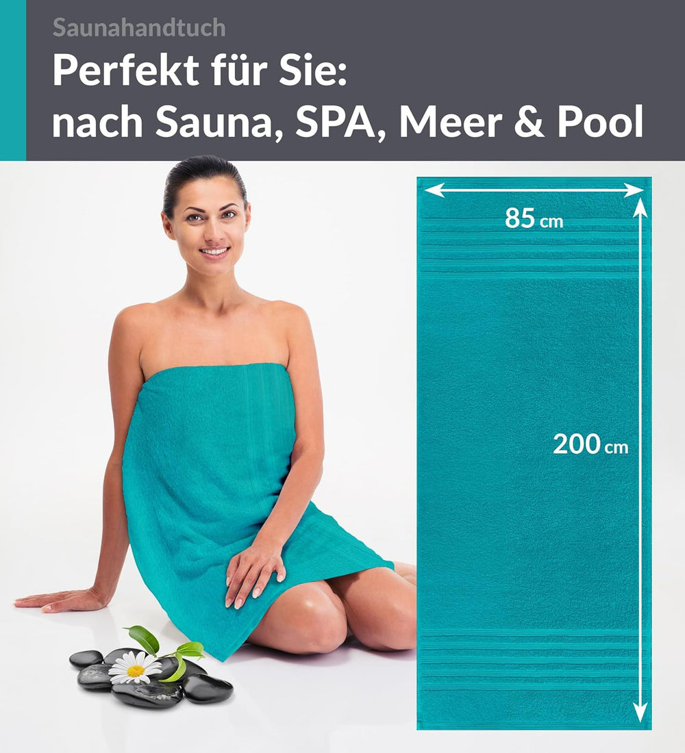 Saunahandtuch 80x200 cm Grün - Nautic