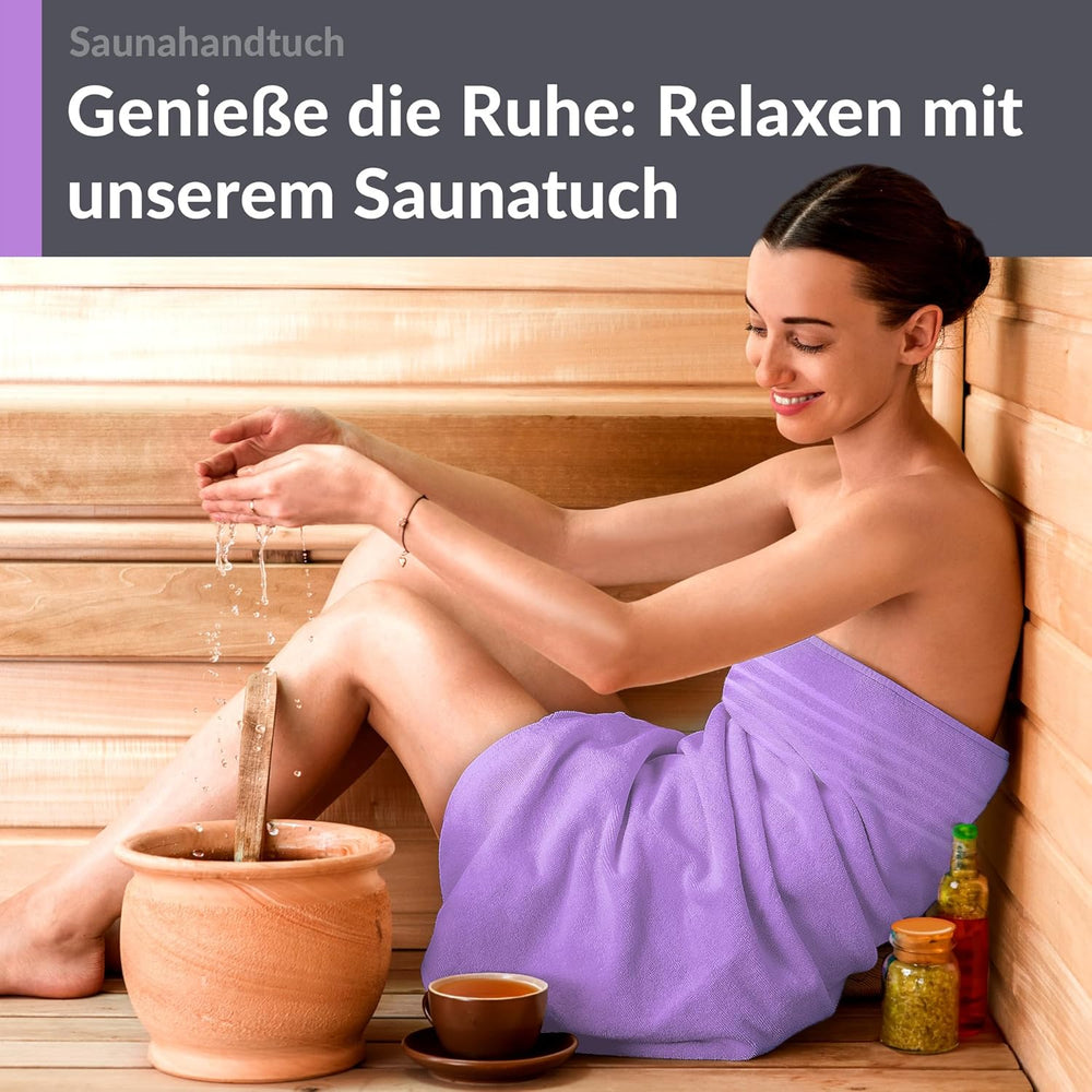 Saunahandtuch 80x200 cm Lila - Flieder