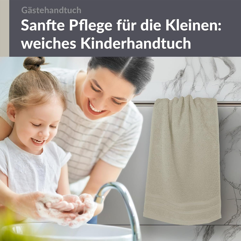 Gästehandtücher 30x50 cm Grau - Kiesel