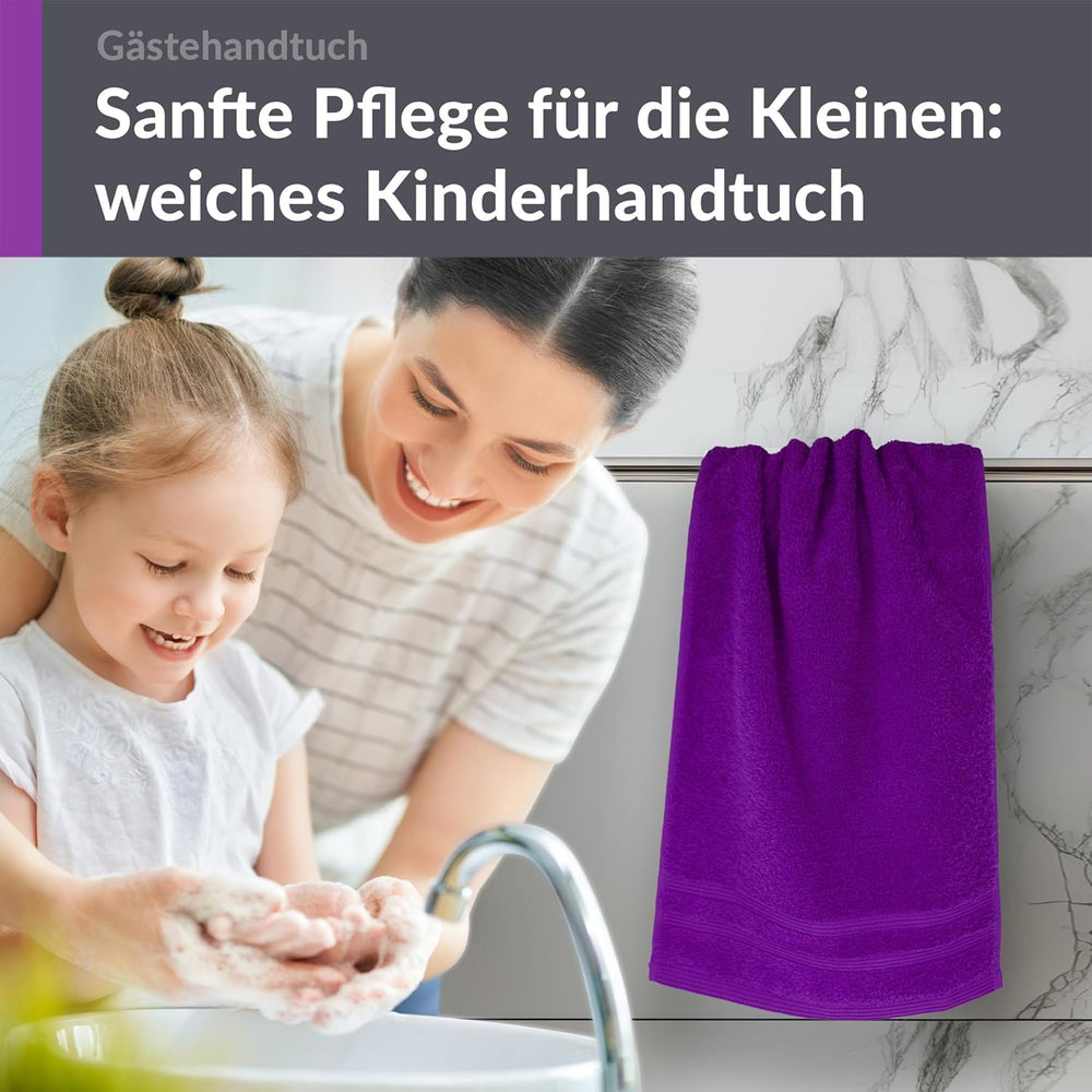 Gästehandtücher 30x50 cm Lila - Aubergine