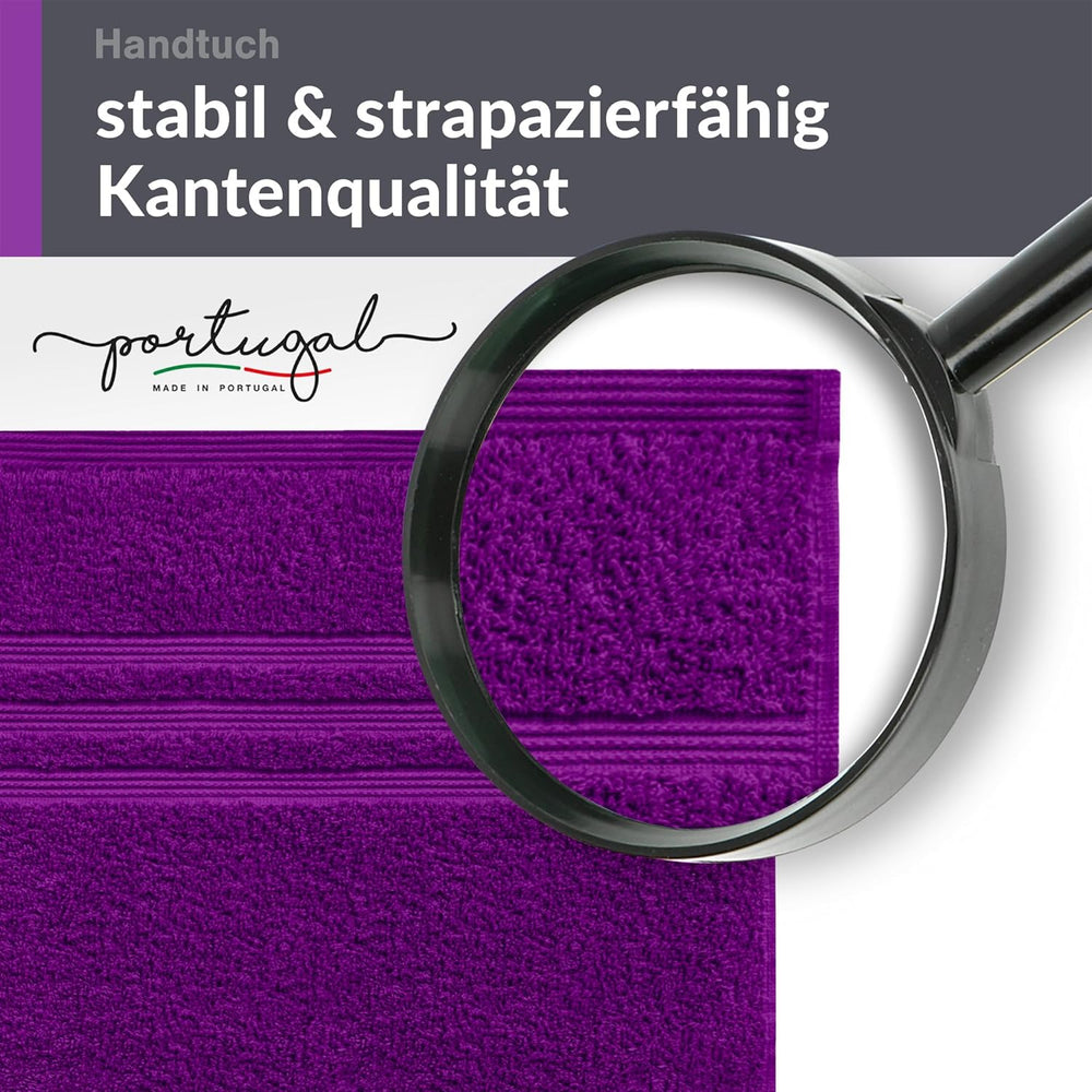 Handtuch 50x100 cm Lila - Aubergine