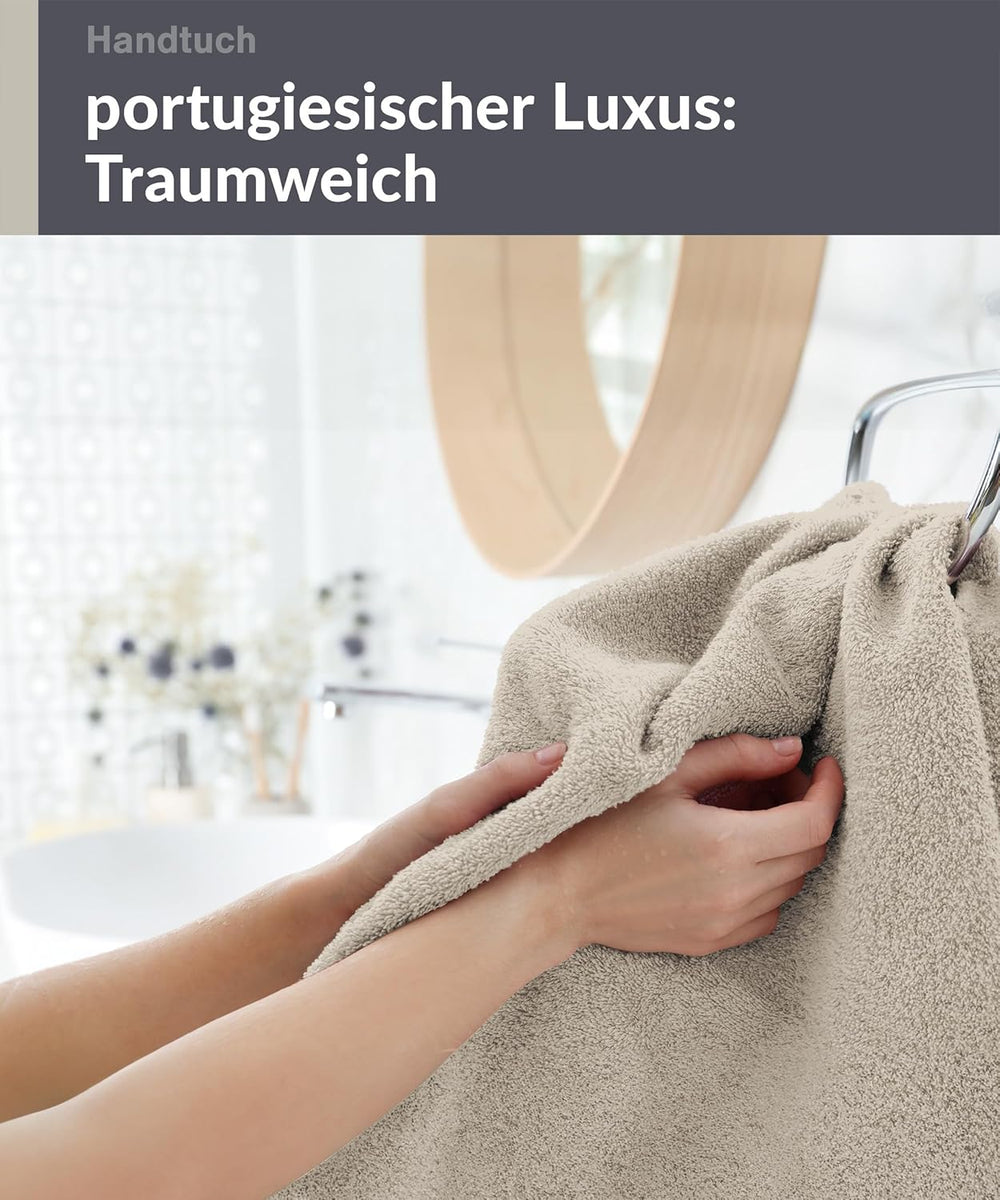 Handtuch 50x100 cm Grau - Kiesel