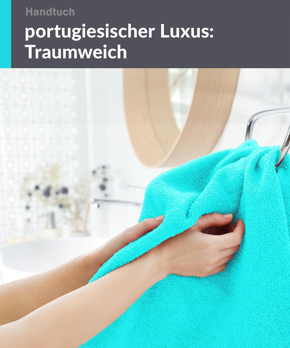 Handtuch 50x100 cm Türkis - Lagunen