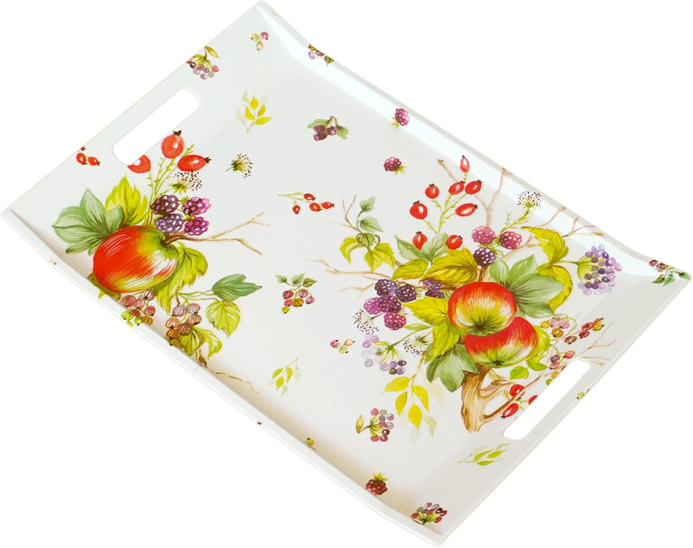 Serviertablett bunte Brombeeren, Dekotablett für die Küche 47x31 cm