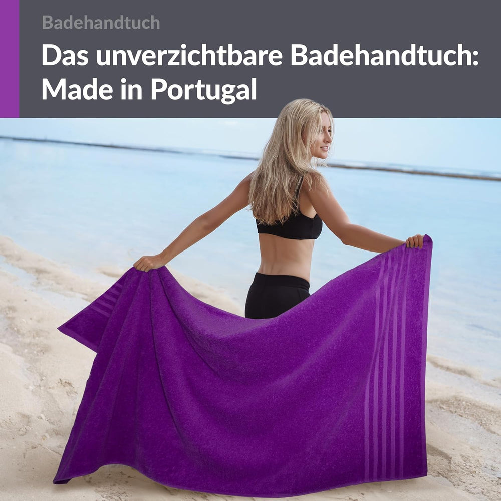 Badetuch 100x150 cm Lila - Aubergine