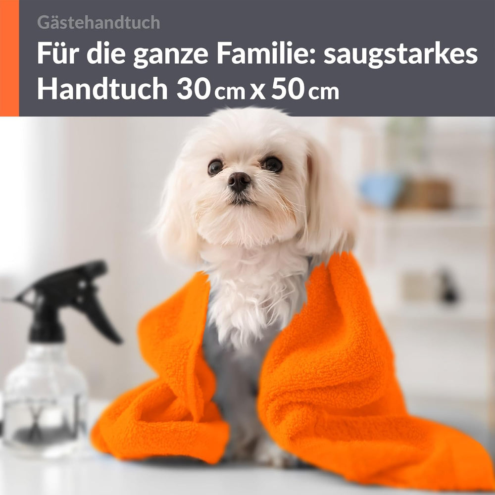 Gästehandtücher 30x50 cm Orange - Clementinen