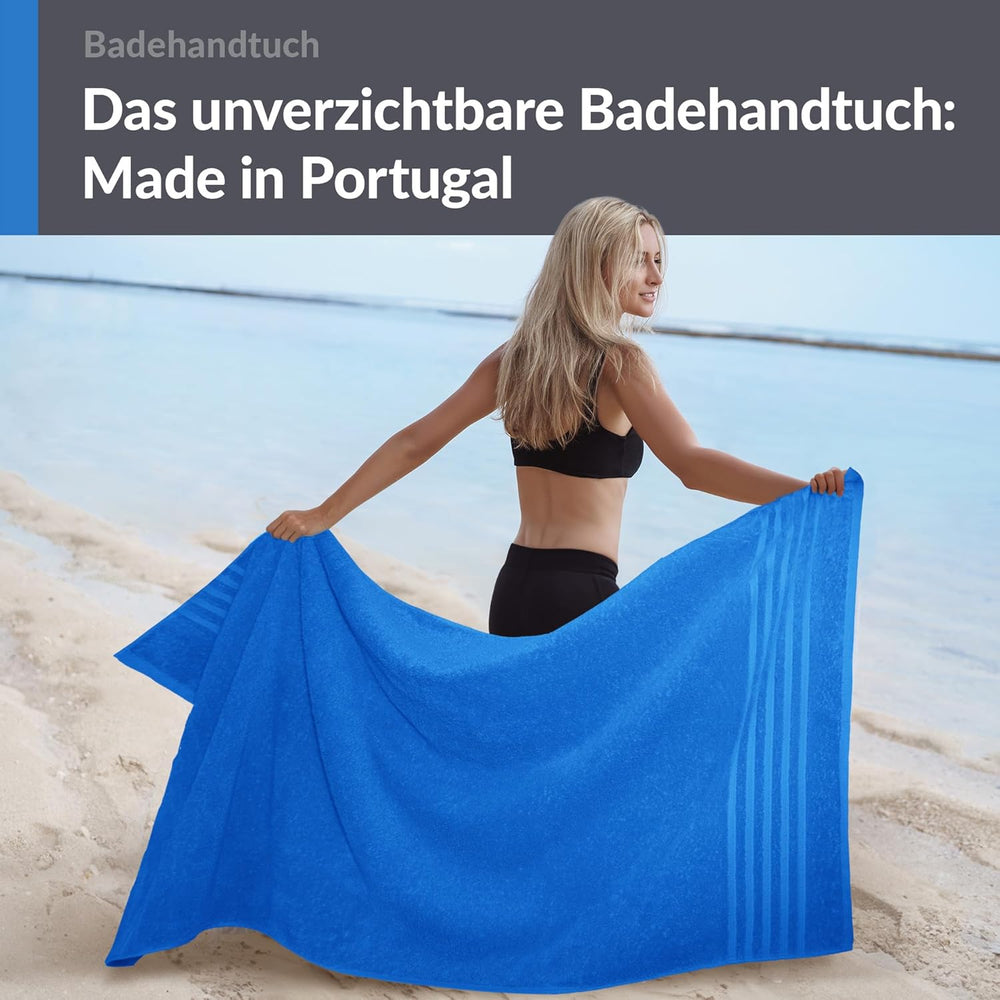 Badetuch 100x150 cm Blau - Capri