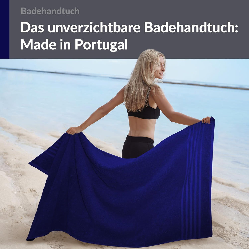 Badetuch 100x150 cm Blau - Marine