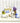 Rechteckiges Kuchentablett 45x31 cm, Druck: Strandoase, Esstablett aus Italien, Desserttablett tragbar