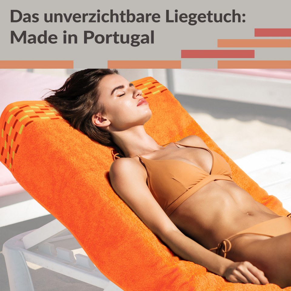 XL Saunahandtuch 80x200 cm superflauschig Orange – Blutorange