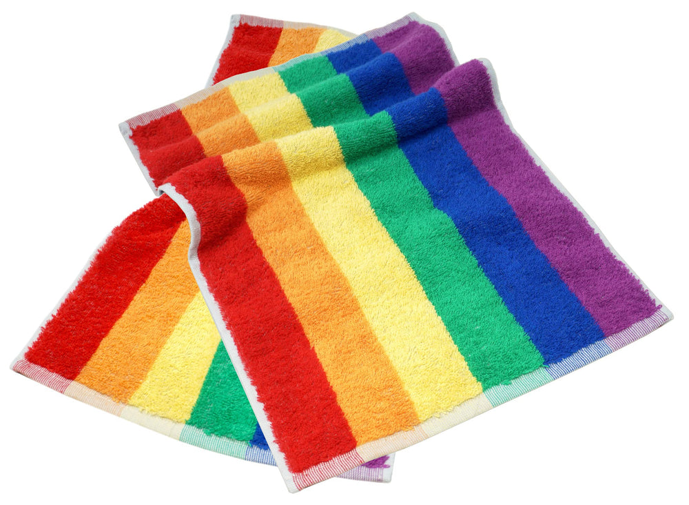 Regenbogen 2er Set Gästehandtücher, kleine Handtücher 30x50 cm