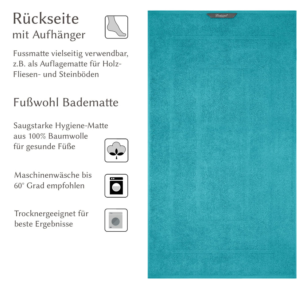 Frottee Badematte 50x80 cm Grün - Nautic