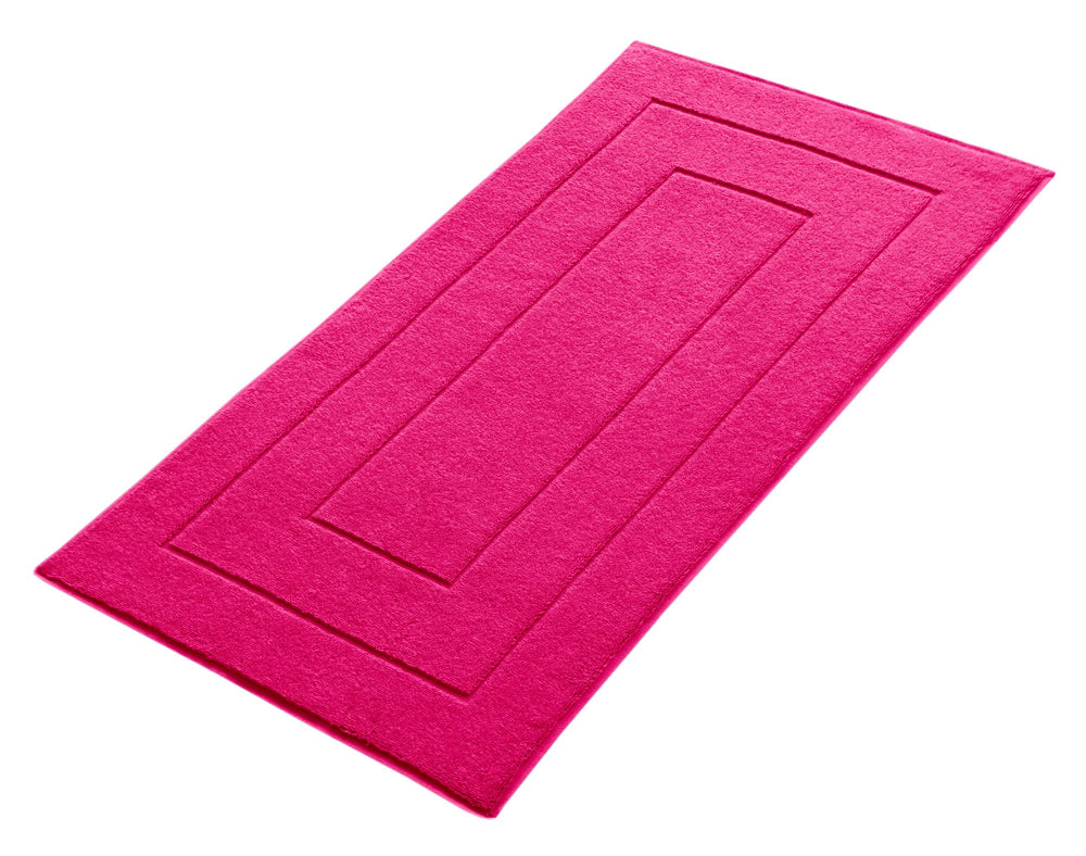 Frottee Badematte 50x80 cm Rot - Rhabarber