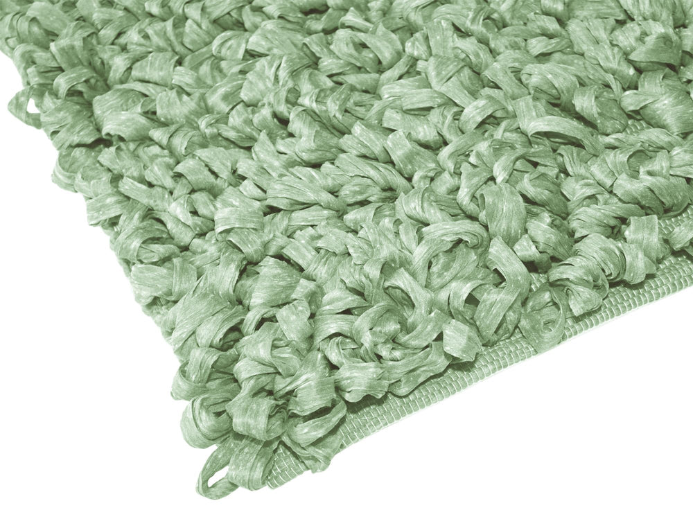 Handemade Schlingenteppich 50x70 cm, Grün - Lind