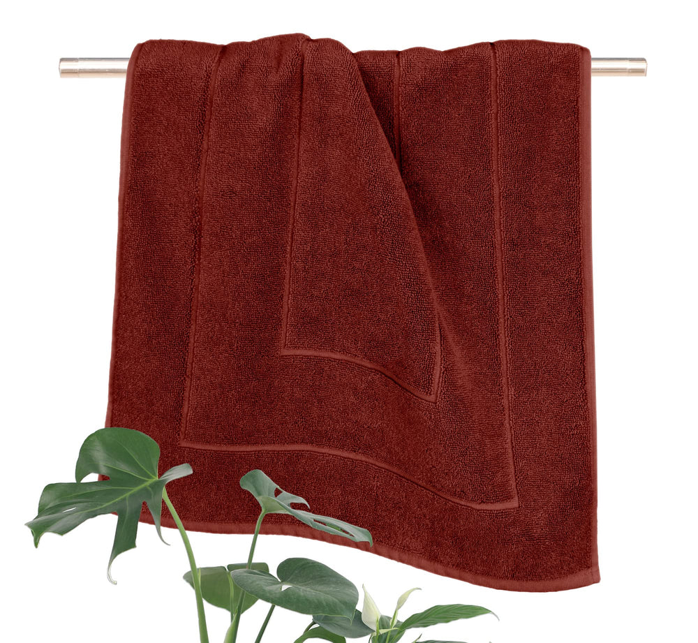 Frottee Duschvorleger 50x90 cm Braun - Rost
