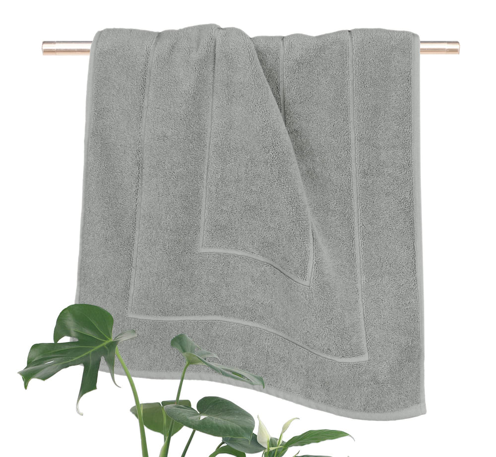 Frottee Badematte 50x80 cm Grau - Stein