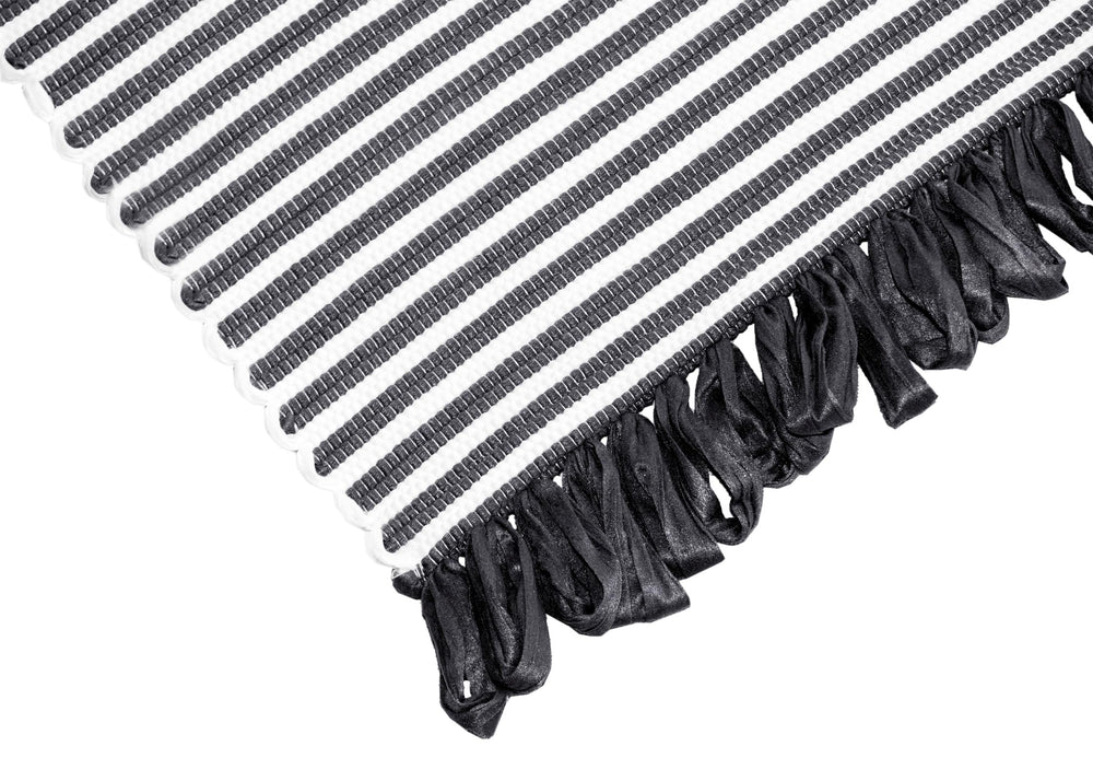Handmade Läufer 60x120 cm Schwarz