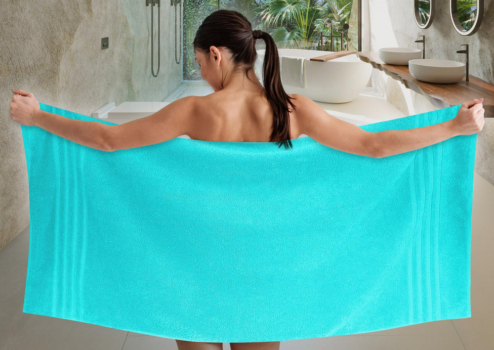 Duschtuch 70x140 cm 2er Set Türkis - Lagunen