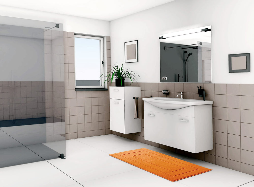 Frottee Duschvorleger 50x90 cm Orange - Clementinen