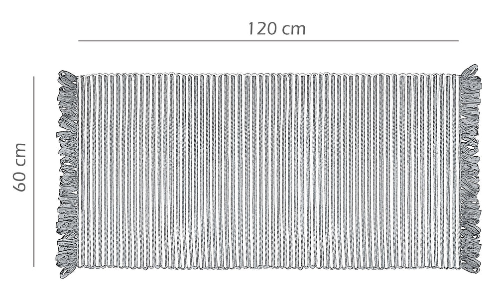 Handmade Läufer 60x120 cm Gelb - Honig