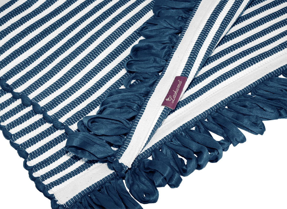Handmade Läufer 50x70 cm Blau - Kosmos
