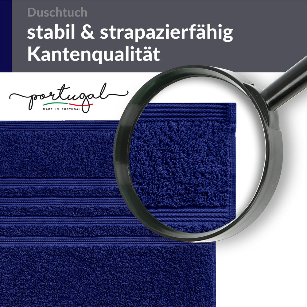 Duschtuch 70x140 cm 2er Set Blau - Marine