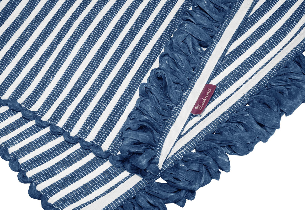 Handmade Läufer 60x120 cm Blau - Jeans