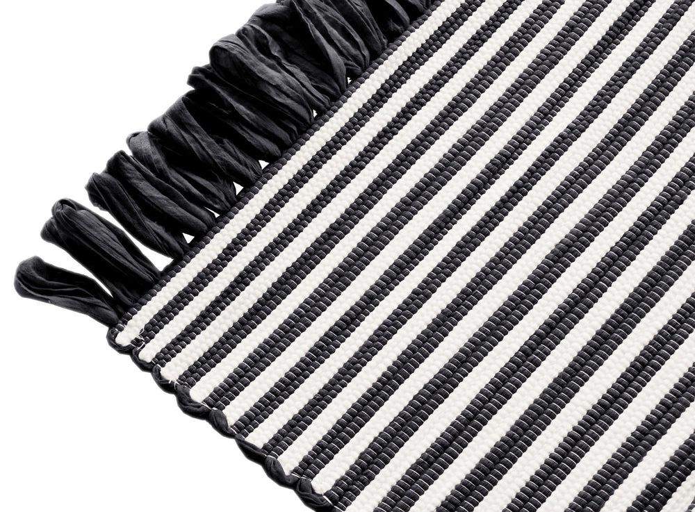 Handmade Läufer 50x70 cm Schwarz