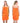 Saunakilt Damen 75x150 cm, Lugano Saunahandtuch mit Knöpfen Orange - Blutorange