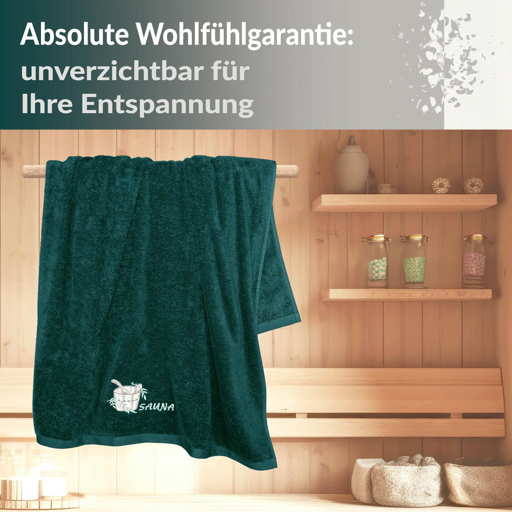 XXL Saunahandtuch 100x200 cm Lillby Grün - Opal