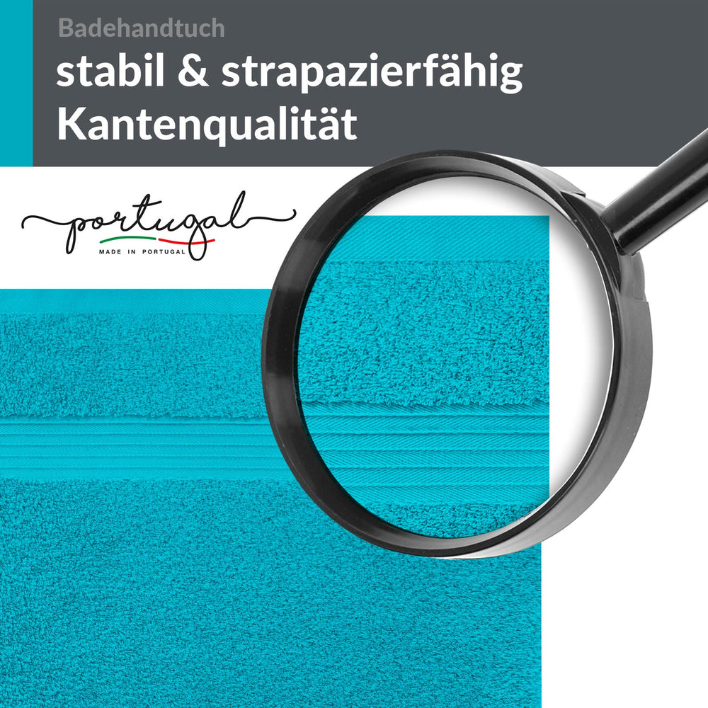 Badetuch 100x150 cm Blau - Aquamarin