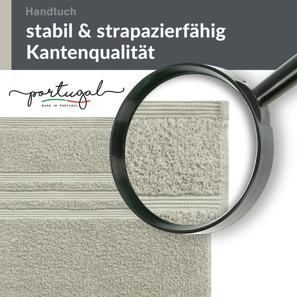 Handtuch 50x100 cm 2er Set Grau - Kiesel