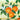 Serviertablett Tablett modern, Deko Tablett mit Orangen 38x26 cm