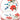 Essteller 4er Set rund, Keramik Frühstücksteller 19 cm Ø, Abendbrotteller bunt Mohnblume
