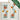 2x Keramikteller eckig, Servierplatte bunt Blütenfest 28x15 cm, Salatteller tief 38x18 cm