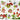 Eckiges Desserttablett Mediterran, Serviertablett aus Melamin, Design: Waldbeeren, Tablett Größe: 38x26 cm