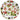 Dekotablett rund, großes Serviertablett 40 cm Ø, Tablett Motiv: Waldbeeren