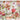 Großes Esstablett 47x31 cm, Getränketablett beige - rot Wildblumen, Tablett Melamin