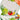 Teller Keramik 25 cm Ø, Speiseteller Set 4 Personen, Servierteller bunt Gemüse