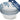 Keramikschalen blau Enzian, 4er Dessertschüsseln Set, Obstschalen tief 14 cm Ø