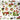 Sandwichtablett XXL, Käsetablett Rechteckig, Druck: Waldbeeren, Buntes Melamintablett, Format: 50x37 cm