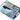 rechteckiges Dekotablett 38x27 cm, Melamintablett mit Griffen blau Motiv: Meer
