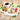 Serviertablett Tablett modern, Deko Tablett mit Orangen 38x26 cm