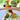 Keramik Teller 2er Set, Dessertteller bunt Gemüse 28x15 cm, Fleischplatte groß 38x18 cm