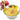 Schalen Keramik rund, 4er Set Salatschalen gelb Zitrone, Frühstücksschüsseln tief 14 cm Ø