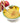 Schalen Keramik rund, 4er Set Salatschalen gelb Zitrone, Frühstücksschüsseln tief 14 cm Ø