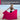 Badetuch 100x150 cm Rot - Rhabarber
